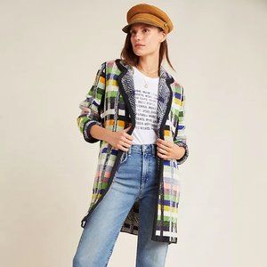Anthropologie Aldomartins Shanley Plaid Sweater Coat Duster